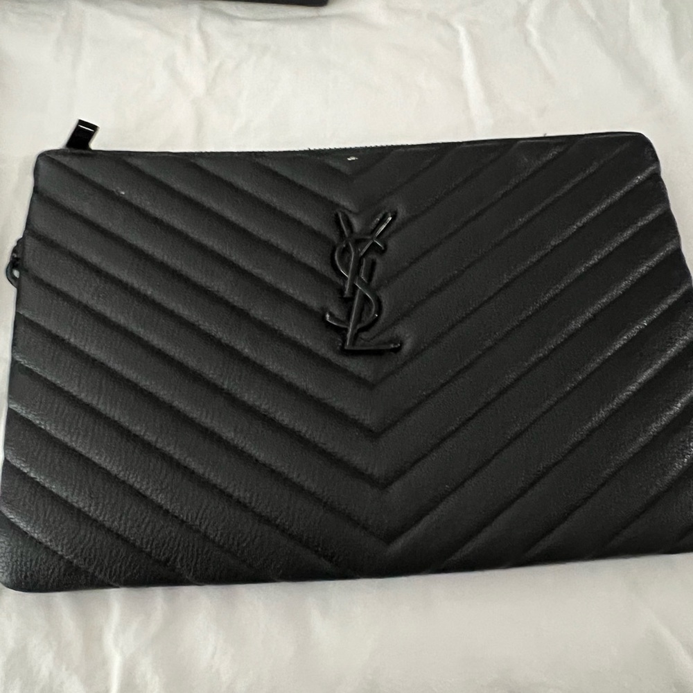 Yves saint laurent wristlet pouch